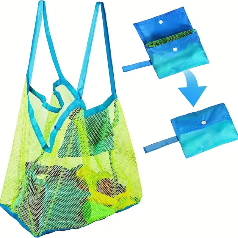 Beach Towel Large - Sac en maille portable pour enfants,