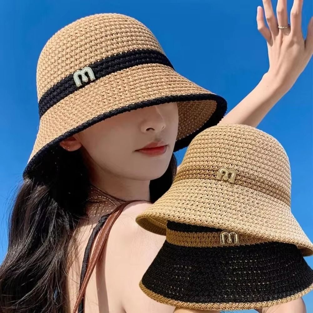 Bucket Hat Straw - Chapeau de pêcheur élégant et respirant