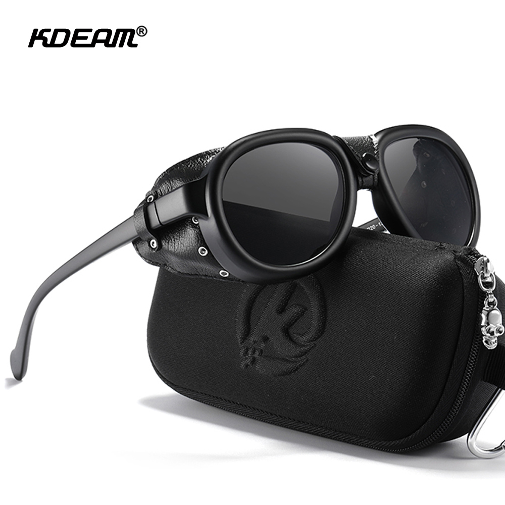 Sunglasses Aviator Polarized - KDEAM pilote lunettes de soleil Steampunk