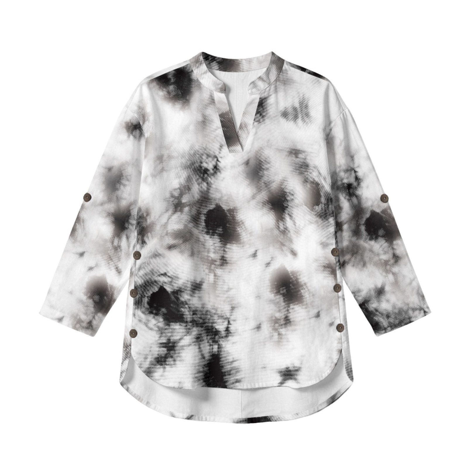 Linen Shirt Breathable - INSTANTARTS Chemise en lin à col