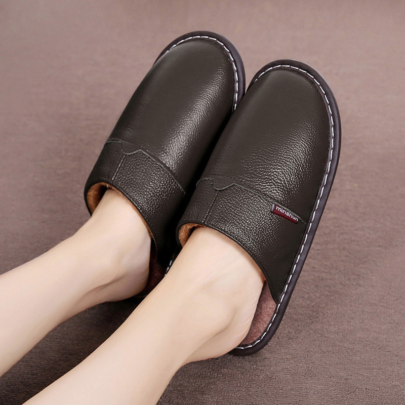 Flip Flop Leather Men - Pantoufles en cuir de marque pour
