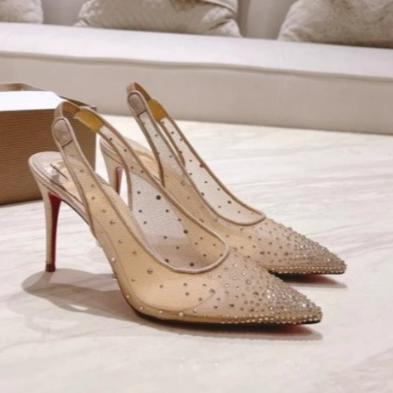 Casual Sandal Leather - Sandales à talons aiguilles pour femme,