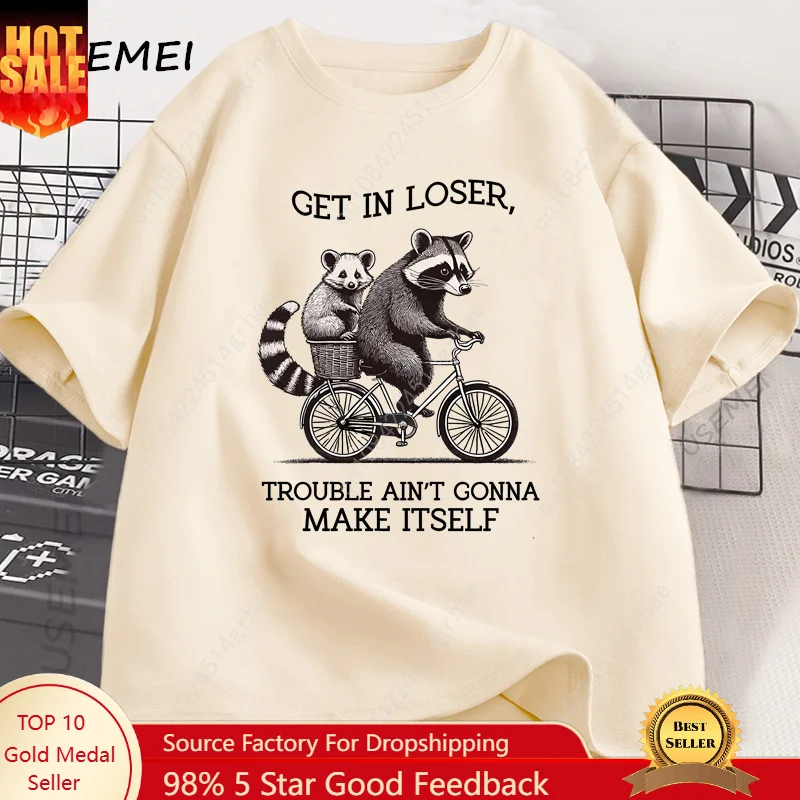 Tee Graphic Print - T-shirt « Get in Loser »