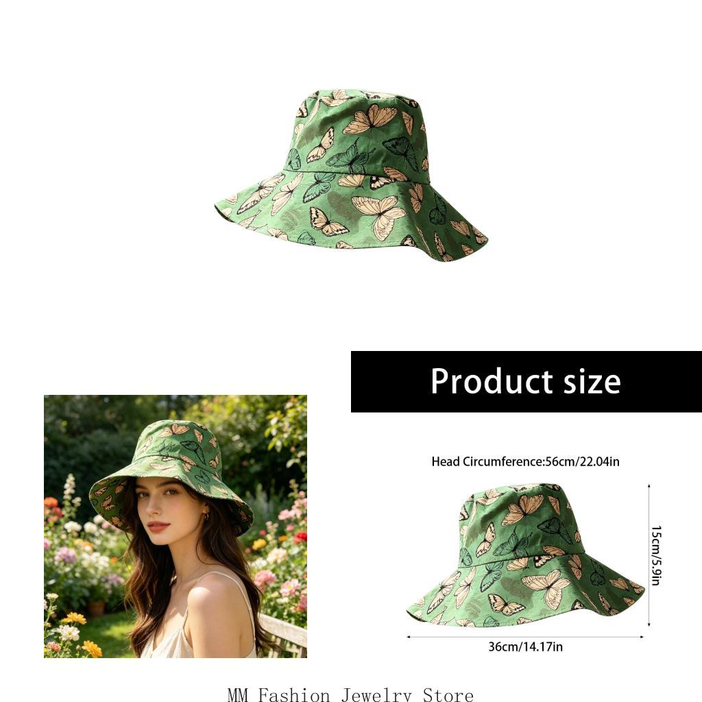 Packable Hat Nylon - Chapeau seau imprimé vert, chapeau pêcheur