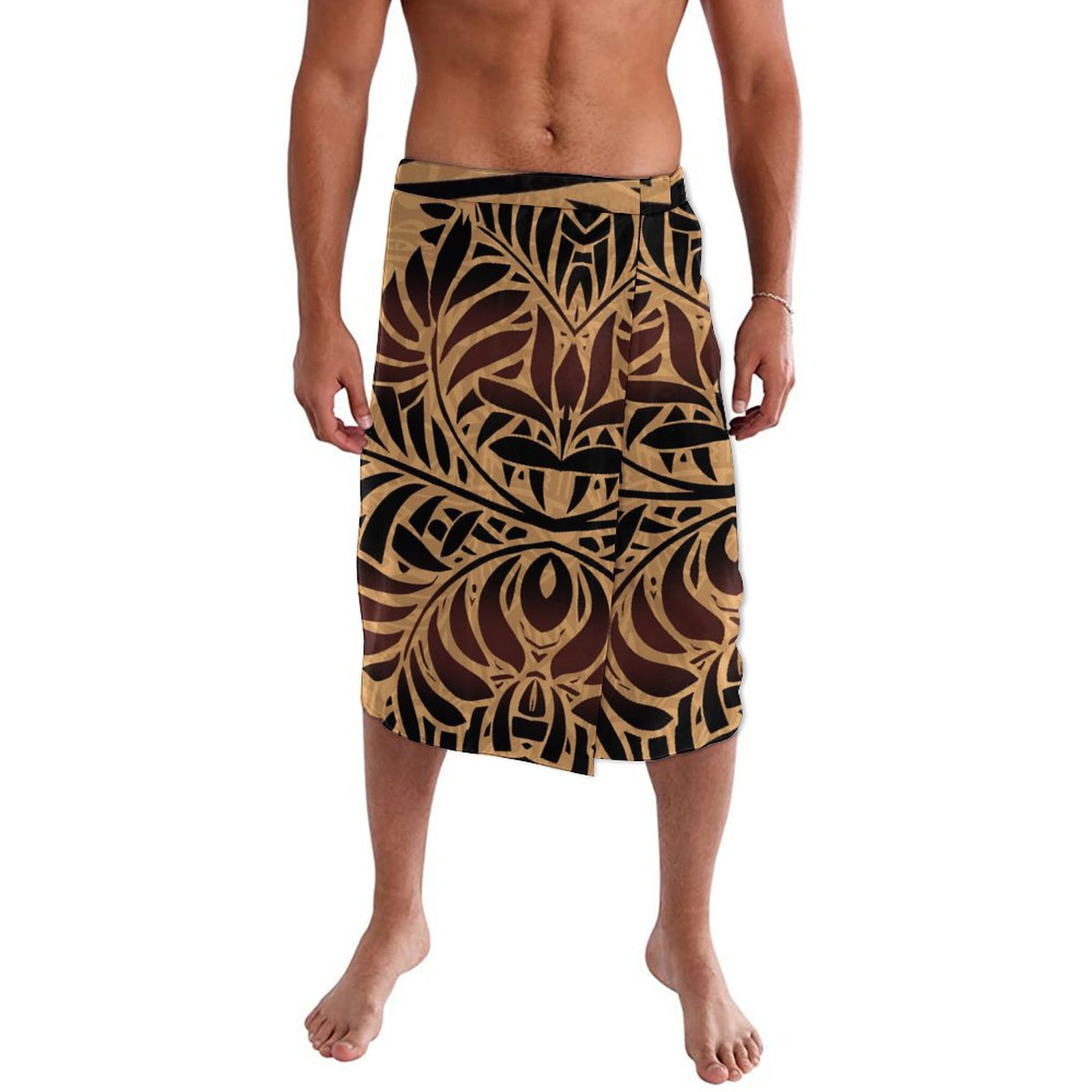 Sarong Men Wrap - Robe ronde de plage hawaïenne pour