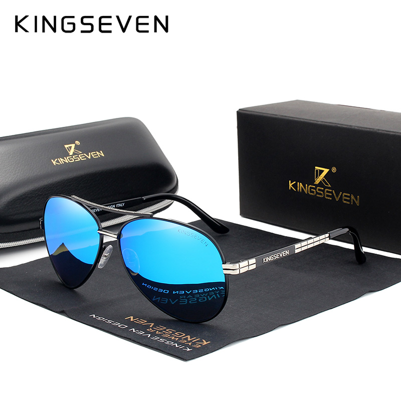 Sunglasses Aviator Polarized - KINGSEVEN 2024 nouveau Design cadre en
