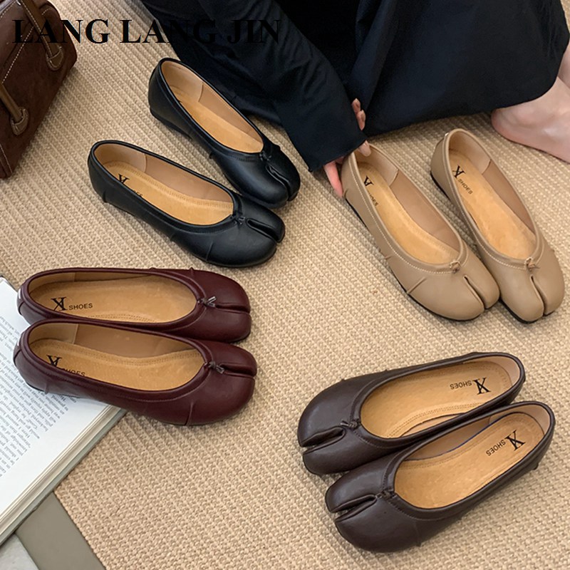 Espadrille Slip On - Printemps bout fendu femmes ballerines mode