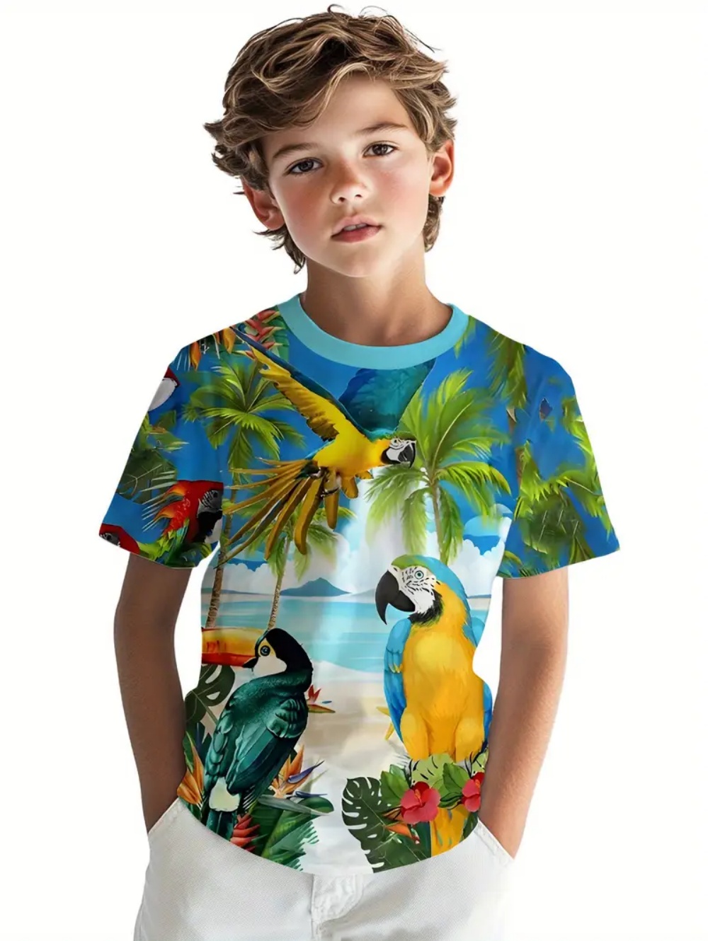 Tee Graphic Print - T-shirt à manches courtes pour enfants,