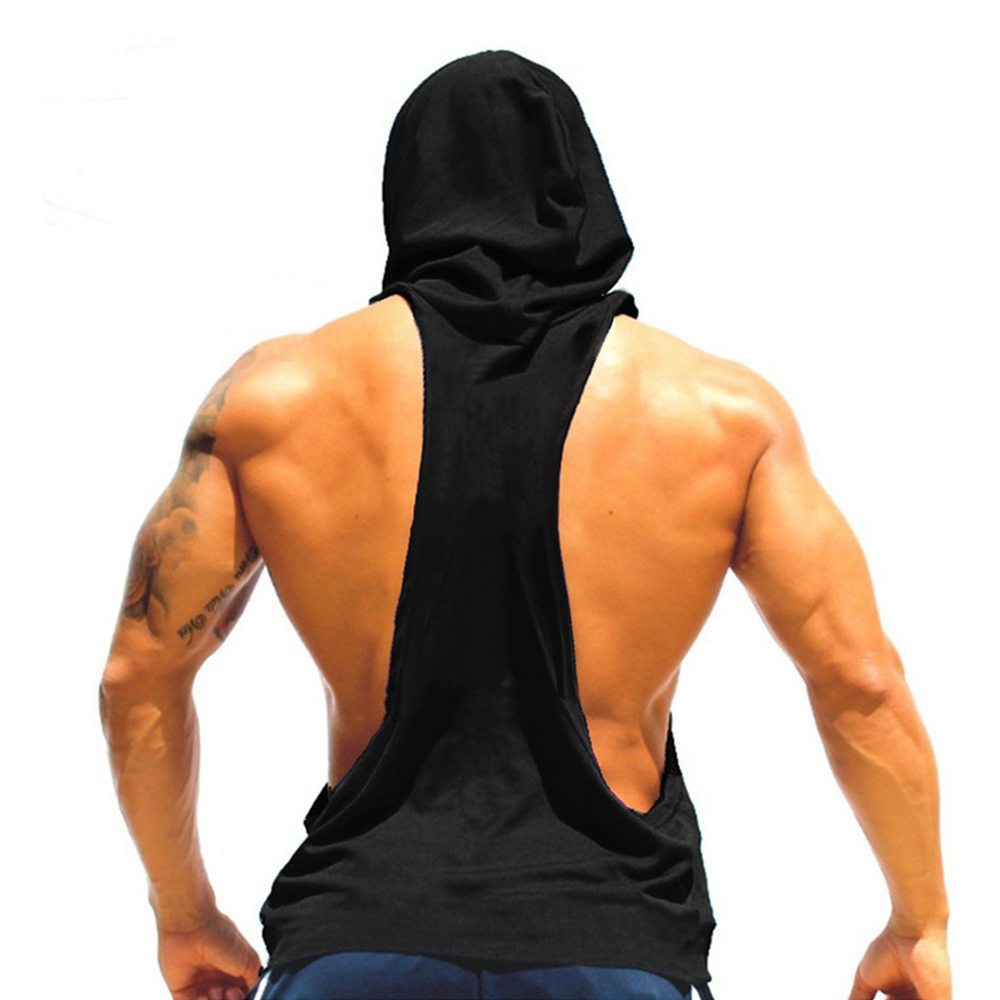 Tank Top Muscle - Vêtements de musculation à capuche pour