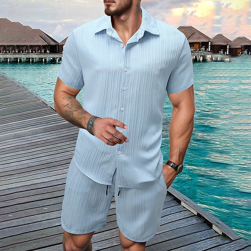 Shirt Camp Collar - Nouvel ensemble 2 pièces homme 2026