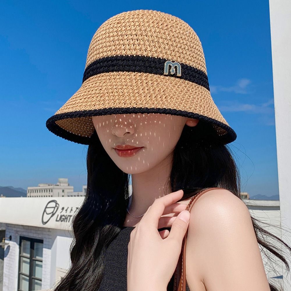 Bucket Hat Straw - Chapeau de pêcheur à nœud élégant