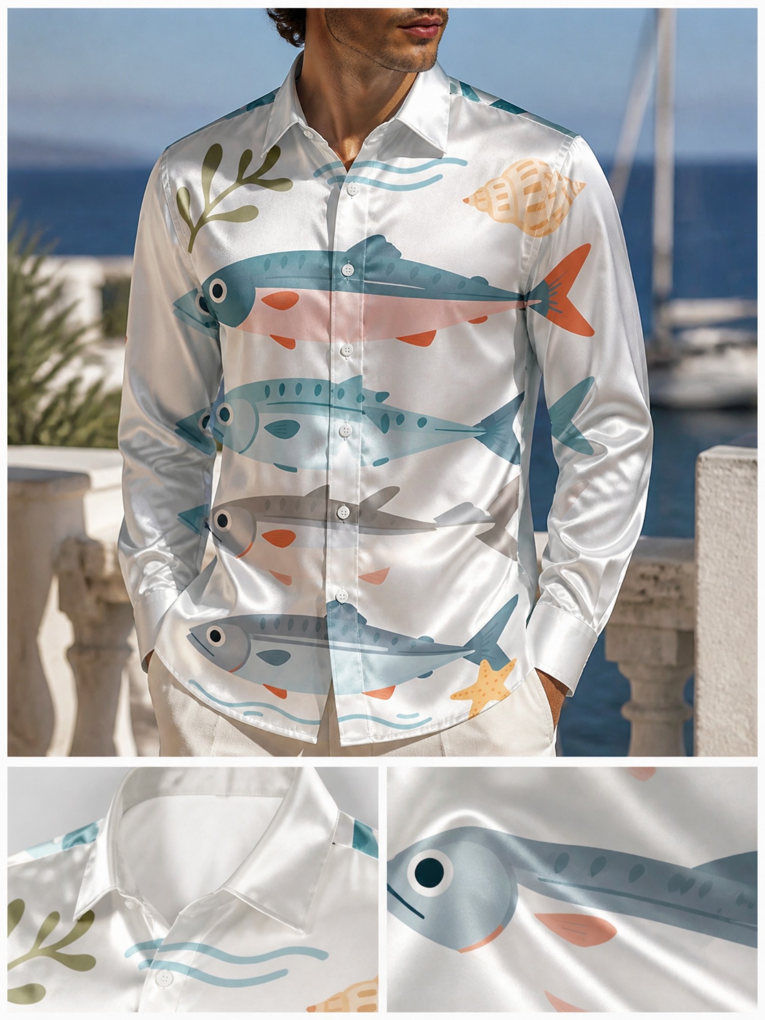 Resort Shirt Floral - Chemise habillée de luxe pour homme