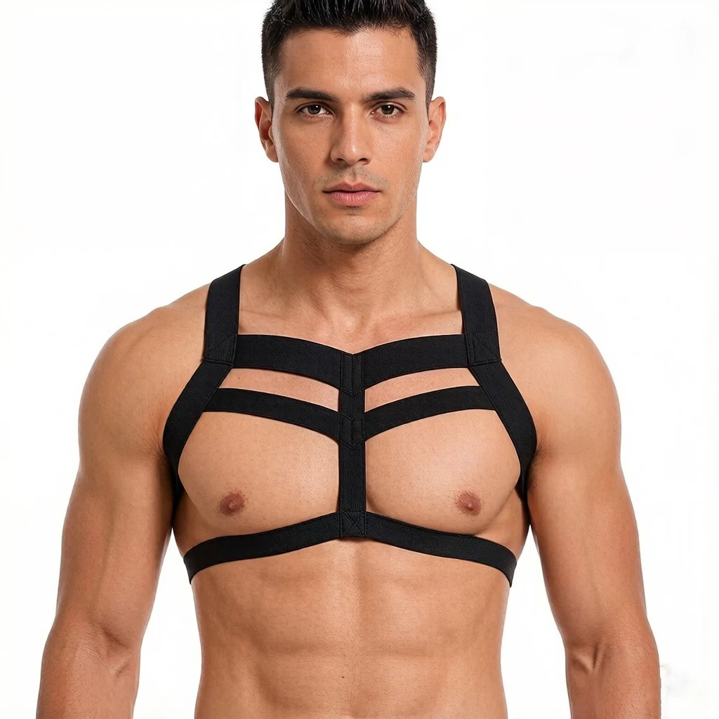 Tank Top Muscle - Harnais ajustable pour homme avec bretelles,