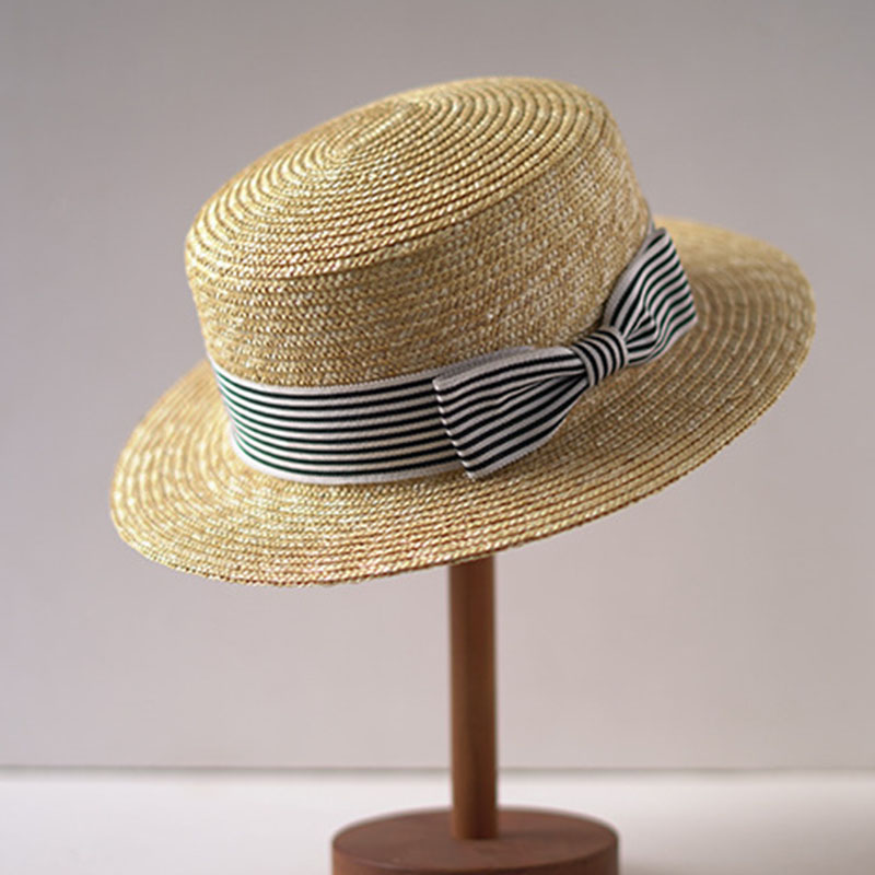 Bucket Hat Straw - Chapeaux de canotier à large bord,