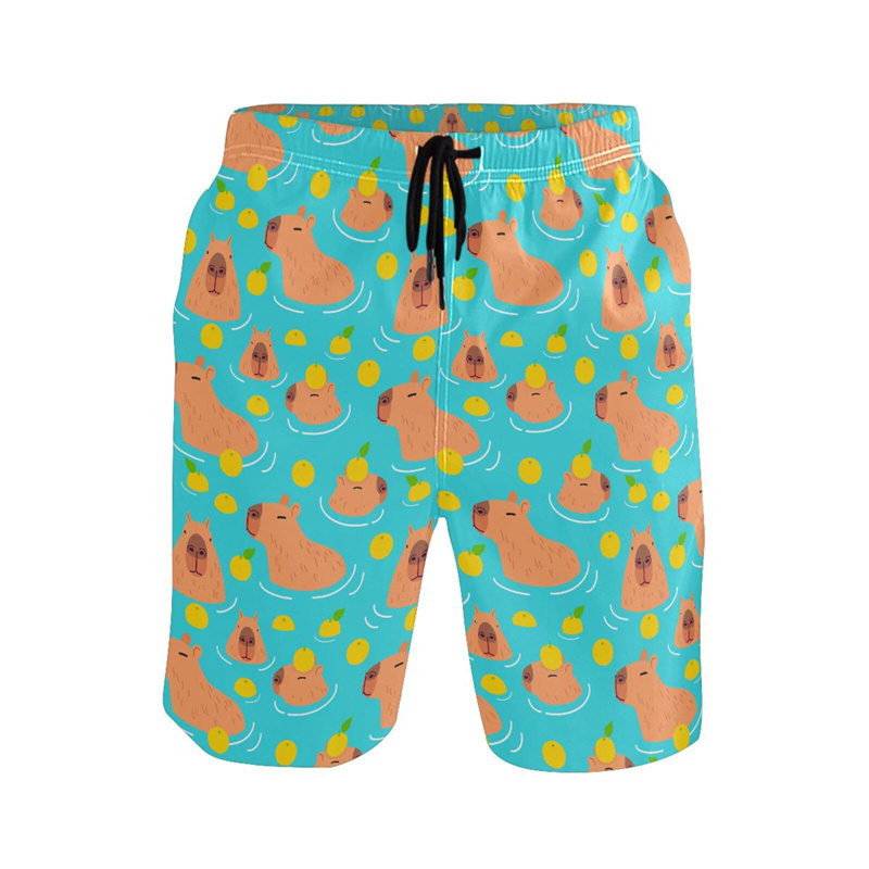 Trunks Board Surf - Capybara-Shorts de plage à séchage rapide