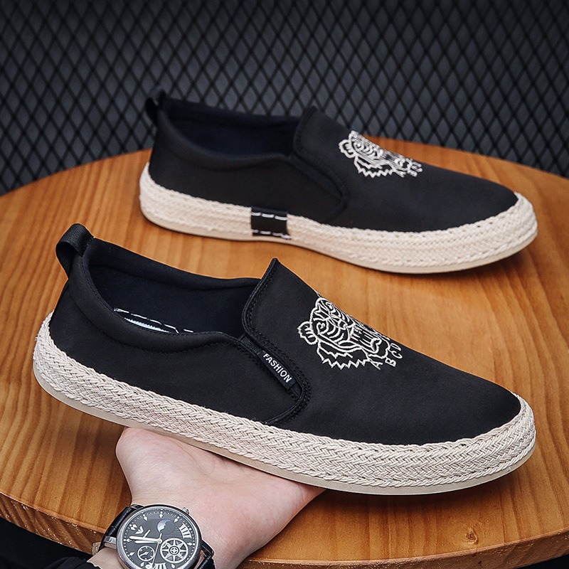 Chaussures respirantes noires  - Espadrille Slip On avis et prix