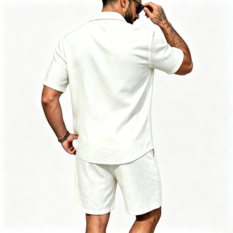 Ensemble décontracté pour homm - Short Linen Drawstring avis et prix