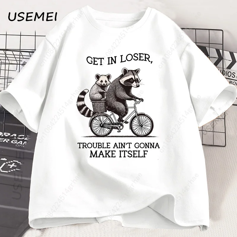T-shirt « Get in Loser » avec  - Tee Graphic Print avis et prix