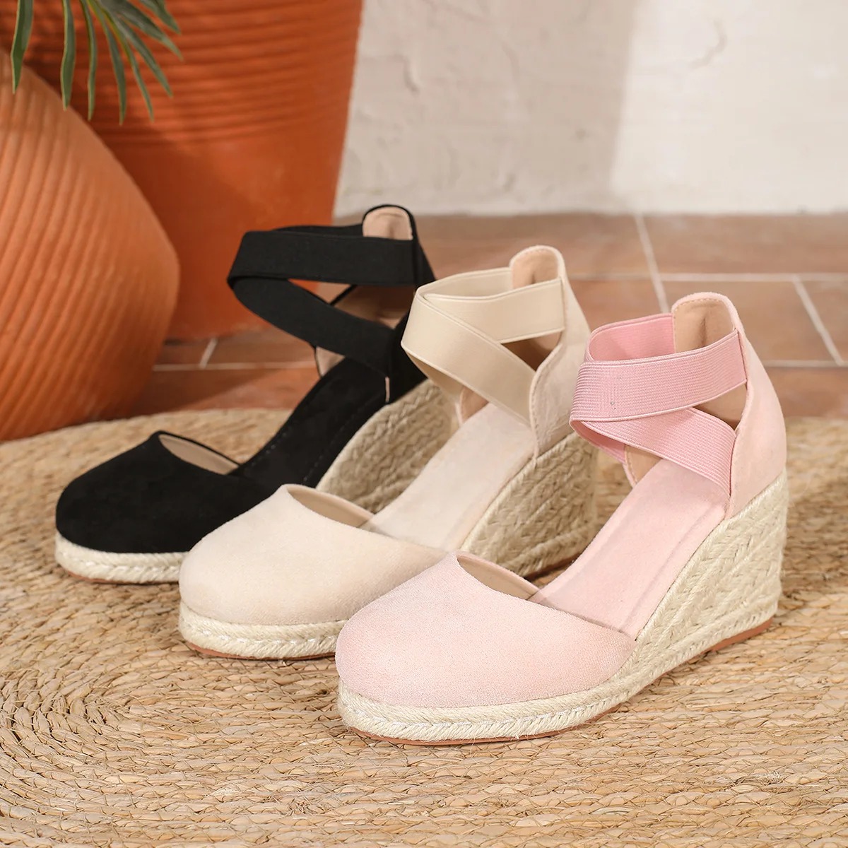 Sandales compensées espadrille - Espadrille Slip On avis et prix