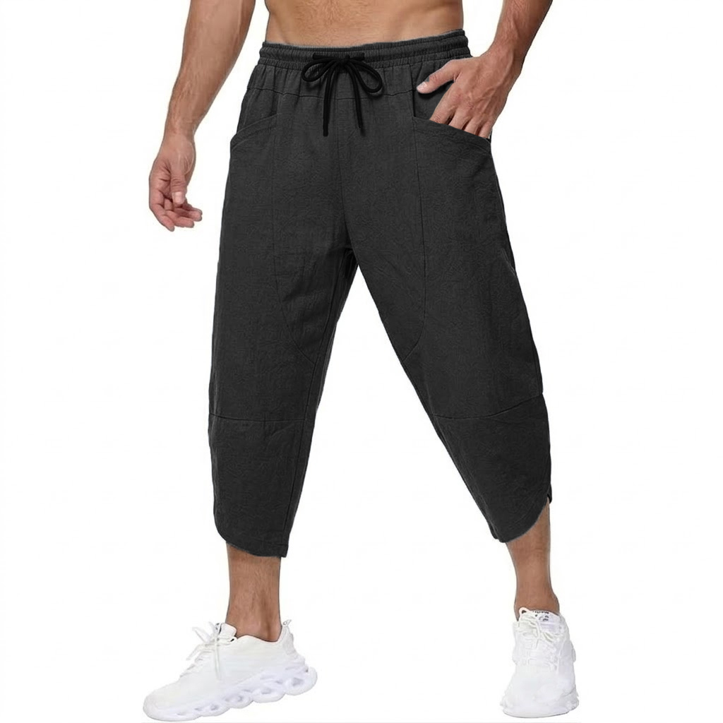 Pantalon court décontracté en  - Short Linen Drawstring avis et prix