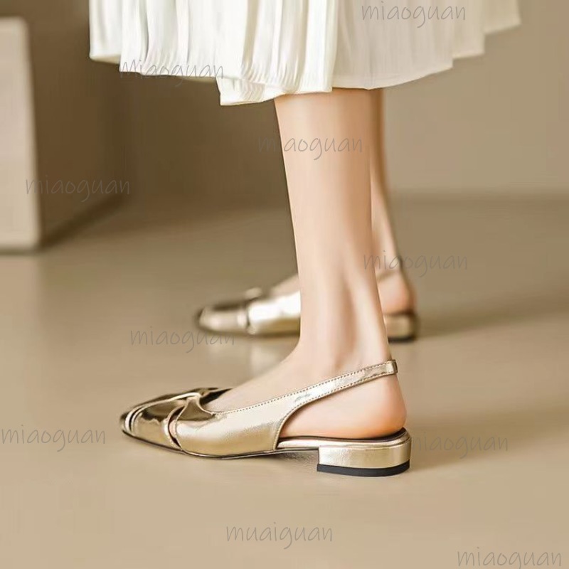 Escarpins à talons bas pour fe - Casual Sandal Leather avis et prix