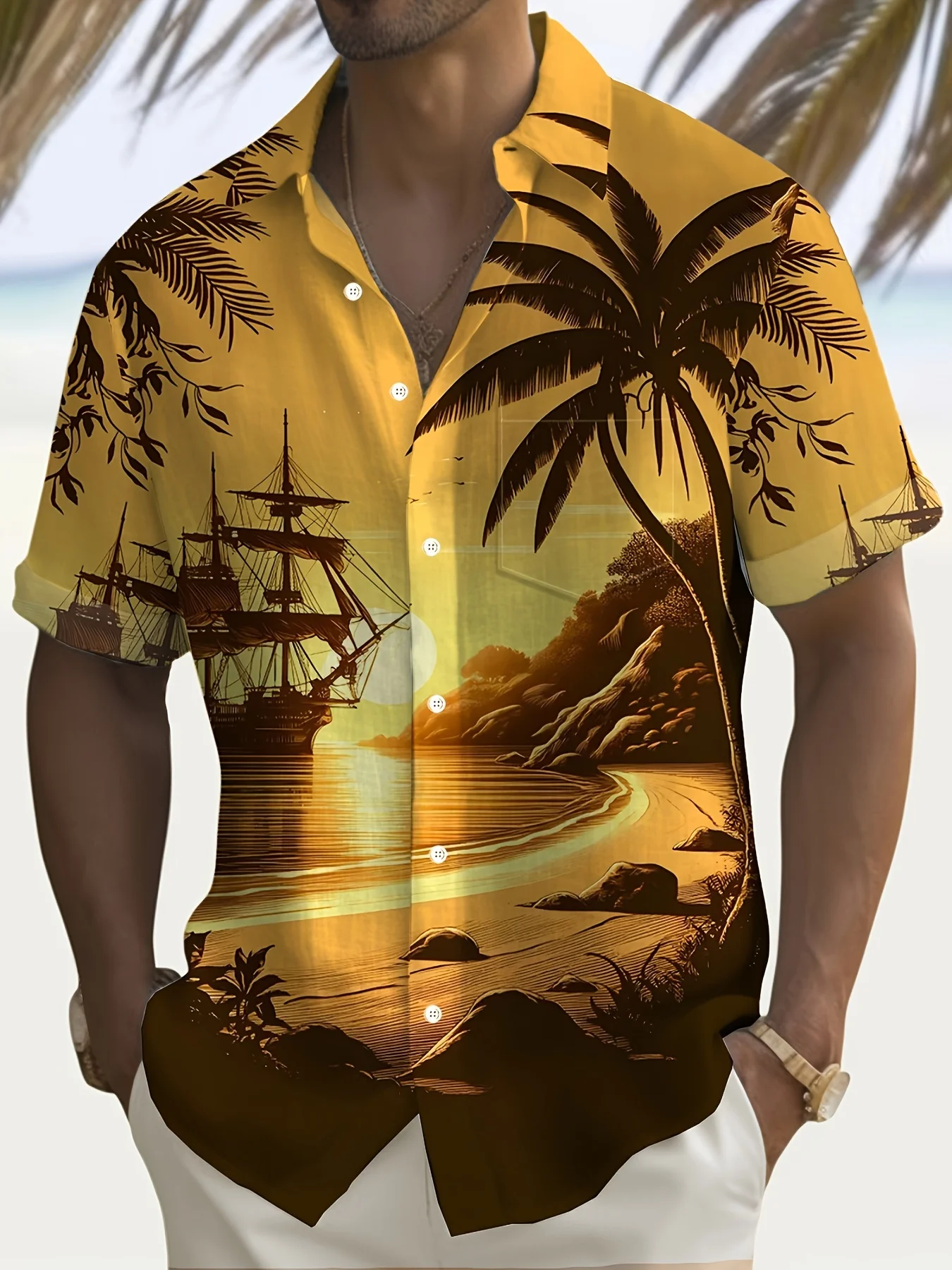 Chemise de resort à revers ave - Resort Shirt Floral avis et prix