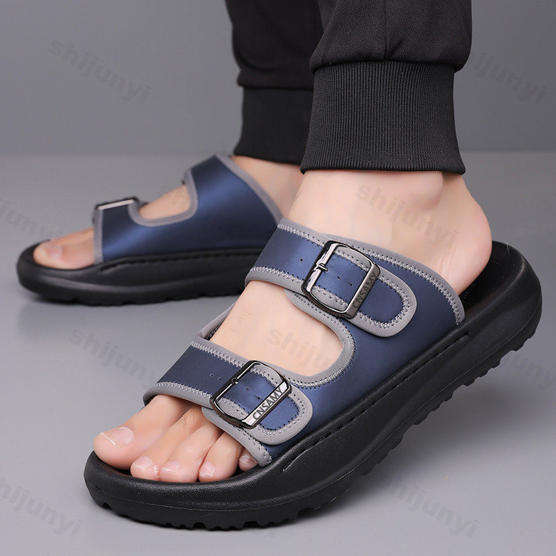Pantoufles pour hommes 2025 ét - Flip Flop Leather Men avis et prix
