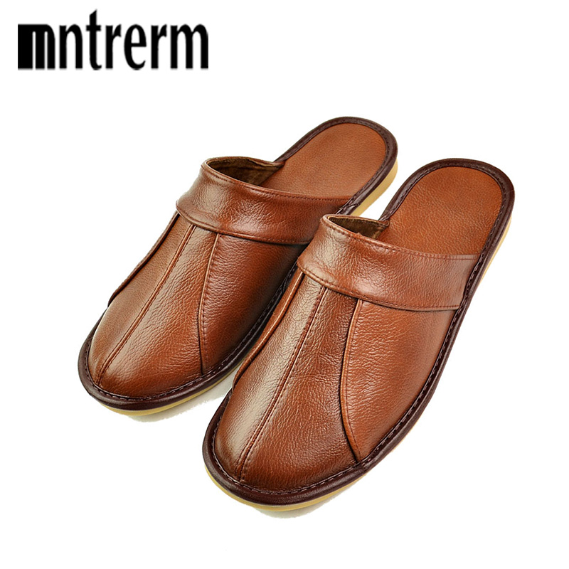 Mntrerm-Pantoufles à enfiler e - Flip Flop Leather Men avis et prix