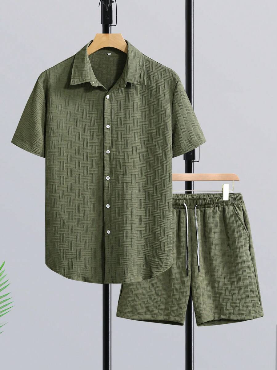 Ensemble chemise à manches cou - Short Linen Drawstring avis et prix