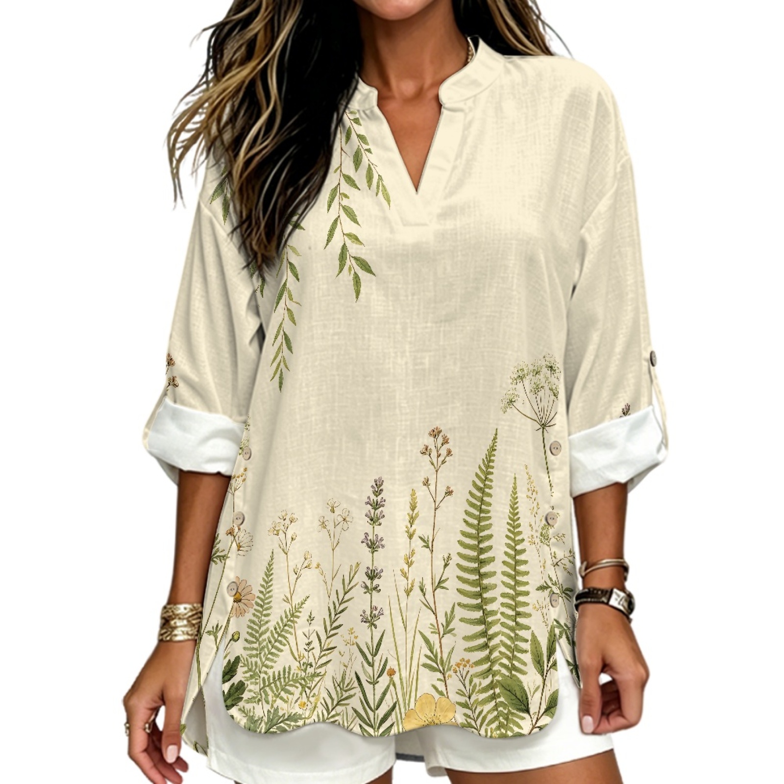 INSTANTARTS Chemise en lin à c - Linen Shirt Breathable avis et prix