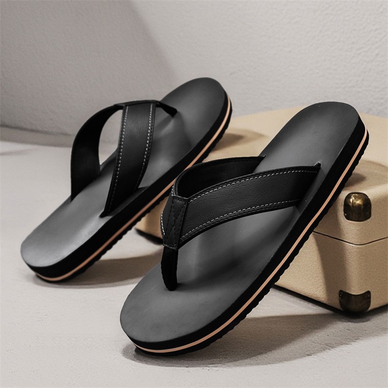 Tongs décontractées pour homme - Flip Flop Leather Men avis et prix