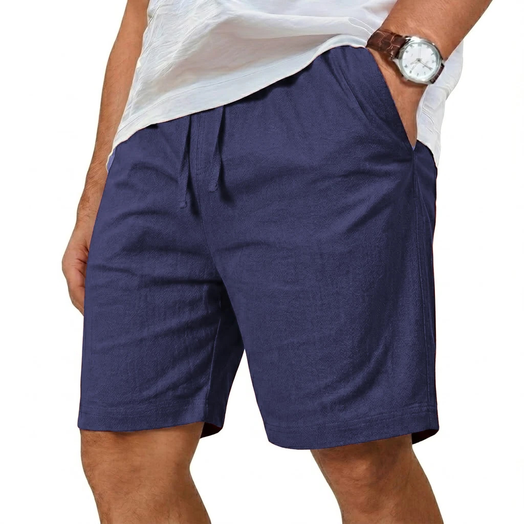 Shorts amples en coton et lin, - Short Linen Drawstring avis et prix