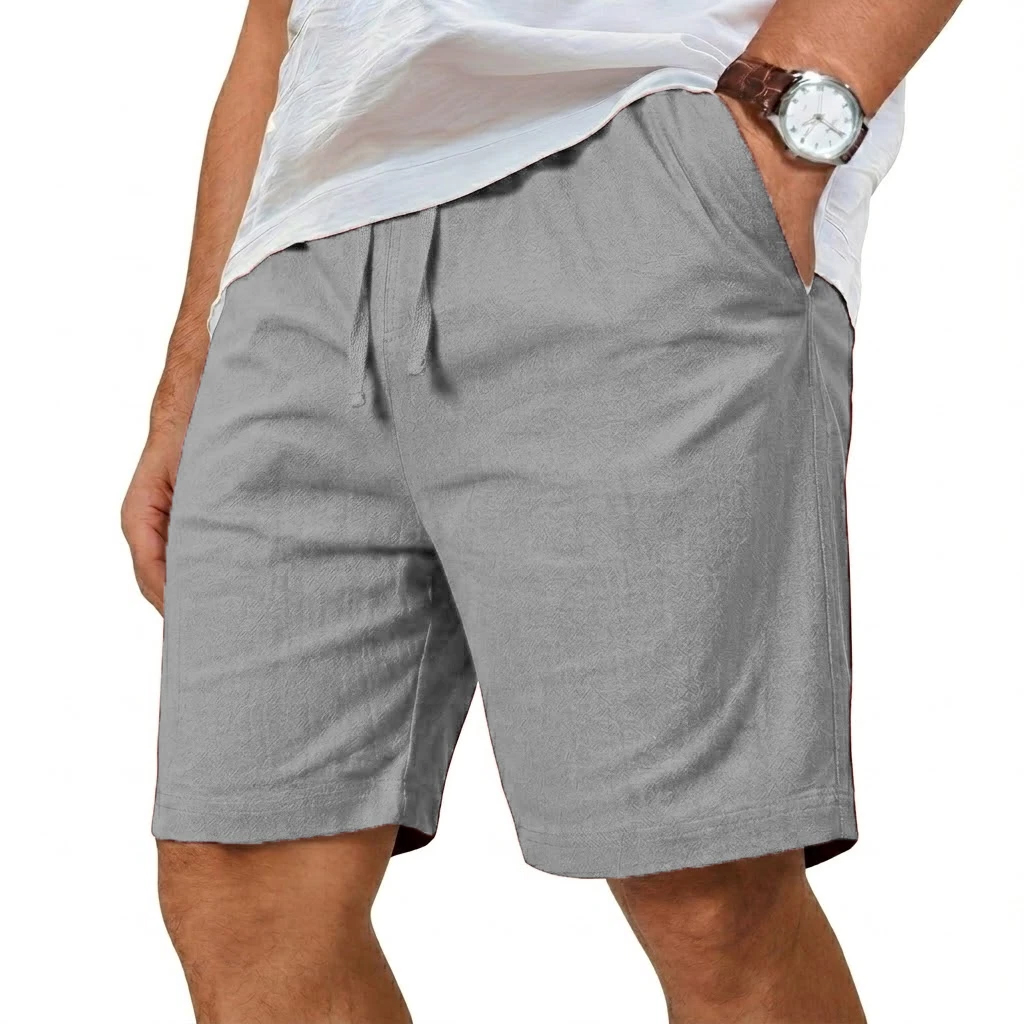 Shorts amples en coton et lin, - Short Linen Drawstring avis et prix