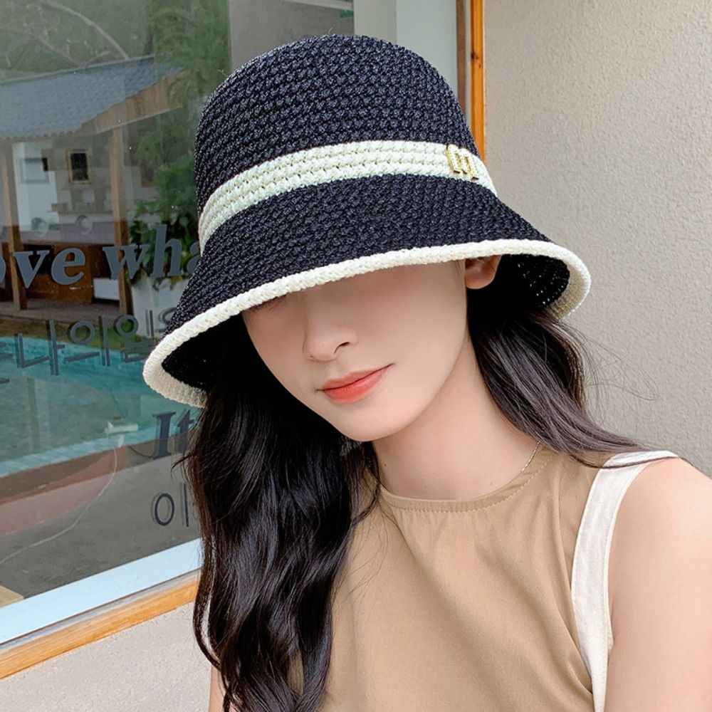 Chapeau de pêcheur à nœud élég - Bucket Hat Straw avis et prix