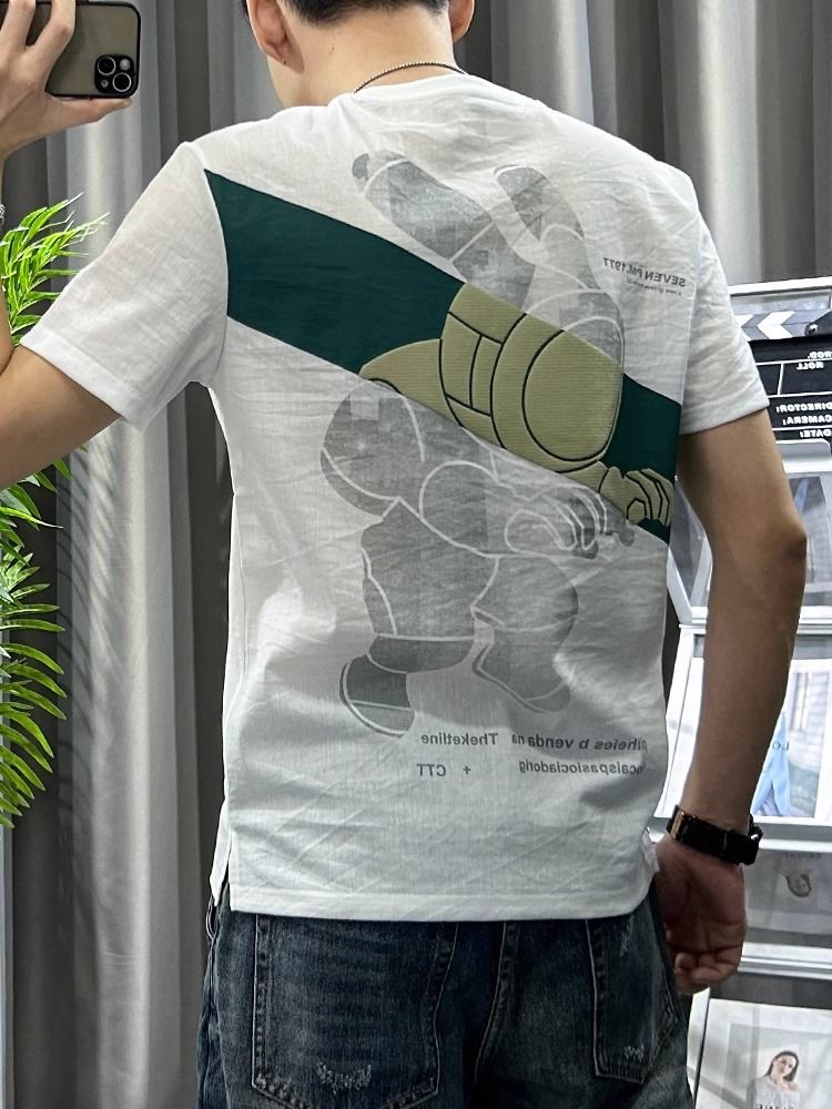 T-shirt en Lin Blanc pour Homm - Short Linen Drawstring avis et prix
