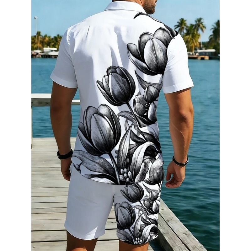 Ensemble chemise et short pour - Resort Shirt Floral avis et prix