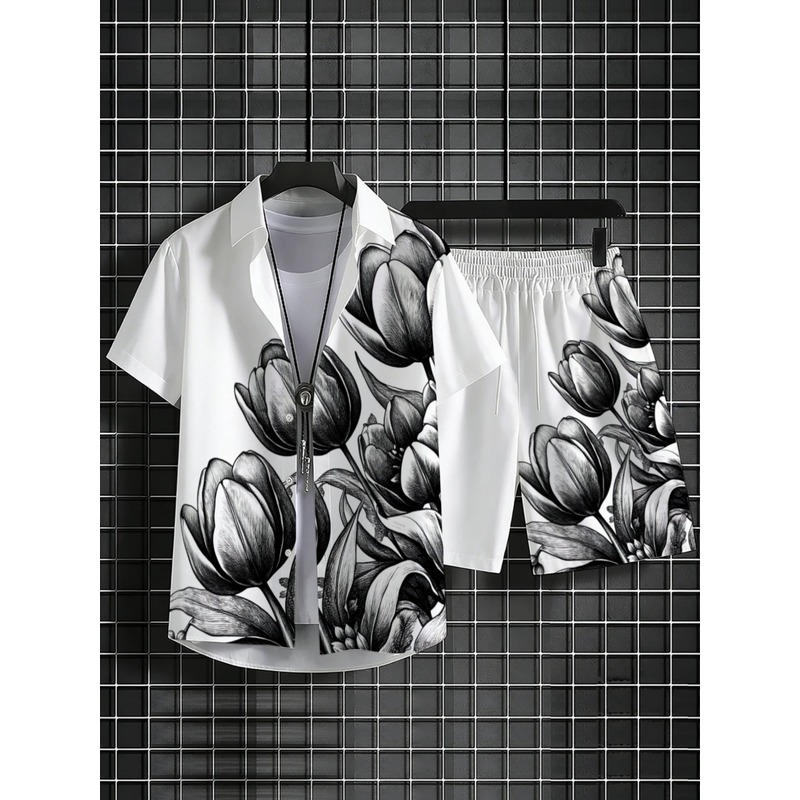 Ensemble chemise et short pour - Resort Shirt Floral avis et prix