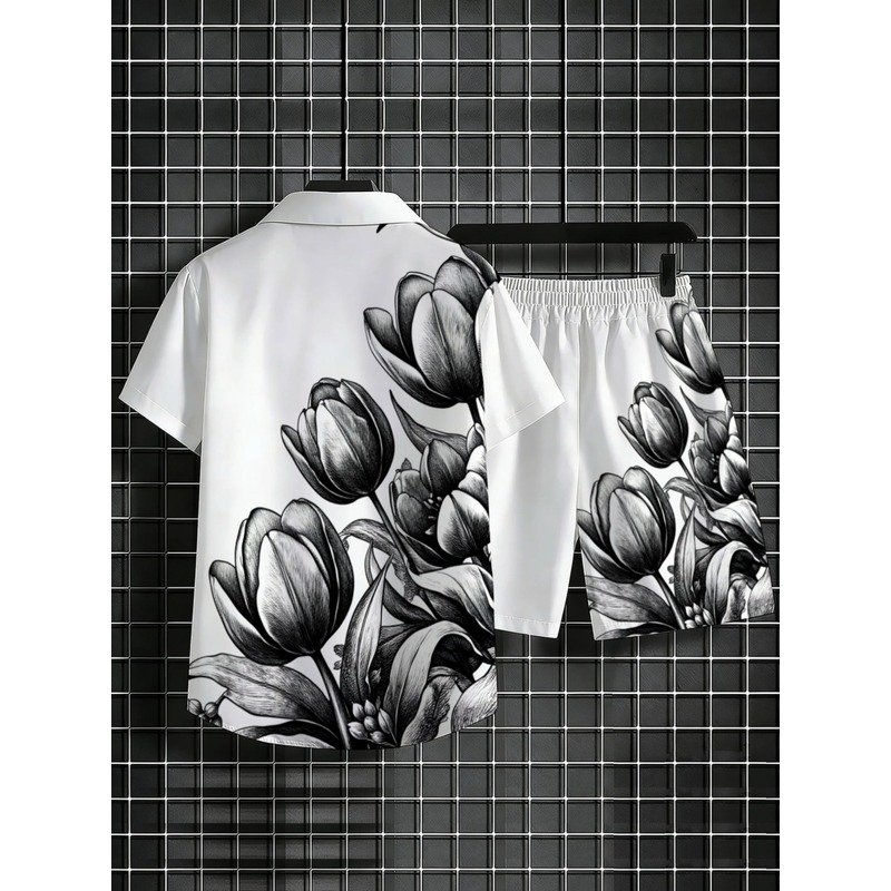Ensemble chemise et short pour - Resort Shirt Floral avis et prix