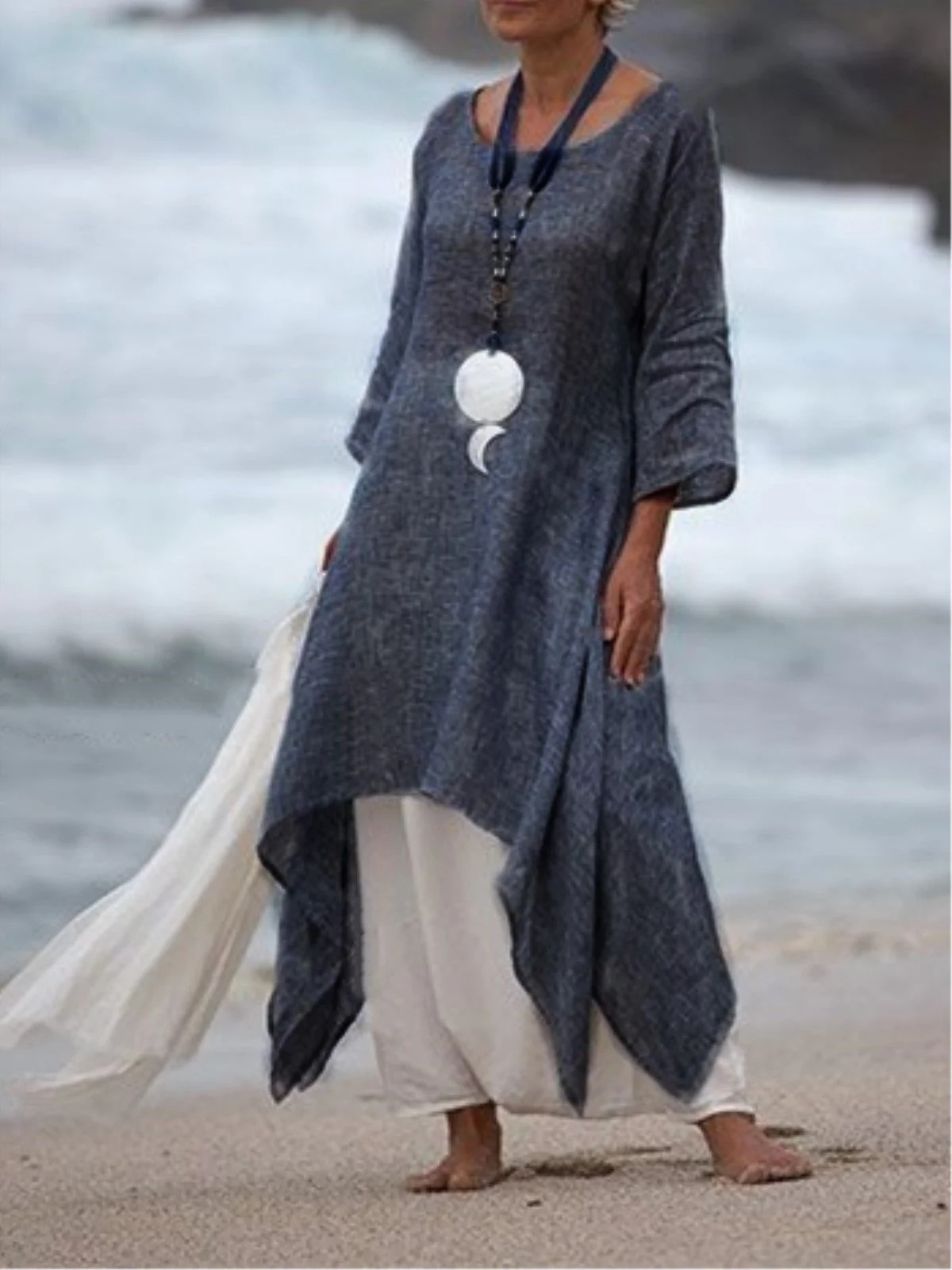 2023 été femmes mode irréguliè - Linen Shirt Breathable avis et prix