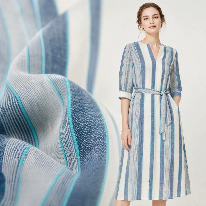 Tissu respirant en coton et li - Linen Shirt Breathable avis et prix